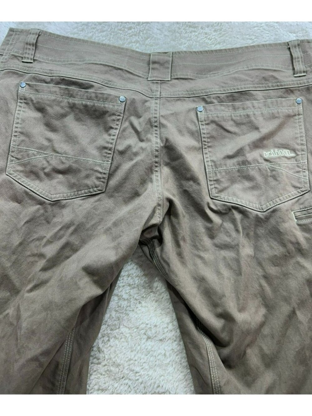 Kühl Mens Kanvus Jeans Canvas Pants 38x30 Khaki Casual Outdoor Durable - Picture 5 of 5